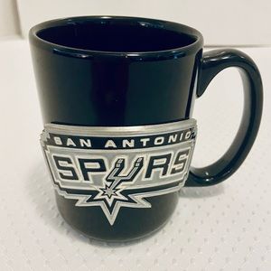 San Antonio SPURS Pewter Faceplate Coffee Mug.